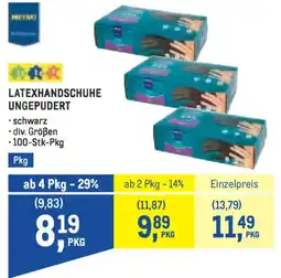 Metro Latexhandschuhe ungepudert Angebot