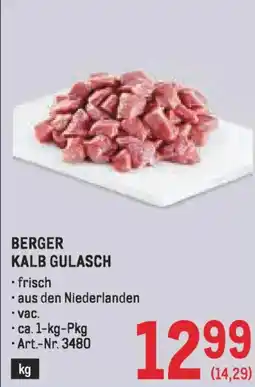 Metro Berger kalb gulasch Angebot
