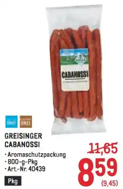 Metro Greisinger cabanossi Angebot
