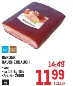 Metro Berger räucherbauch Angebot