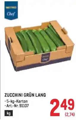 Metro Zucchini grün lang Angebot
