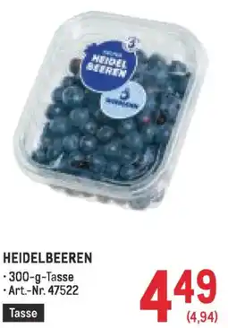 Metro HEIDELBEEREN Angebot