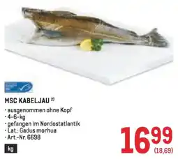 Metro Msc kabeljau Angebot
