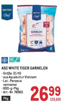 Metro Asc white tiger garnelen Angebot
