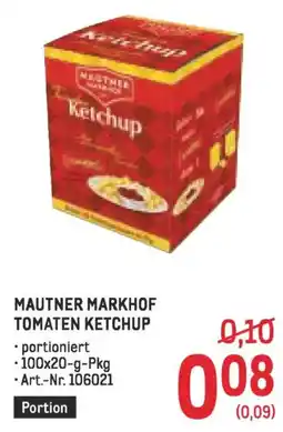Metro Mautner markhof tomaten ketchup Angebot