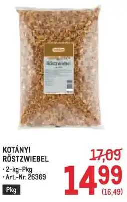 Metro Kotányi röstzwiebel Angebot