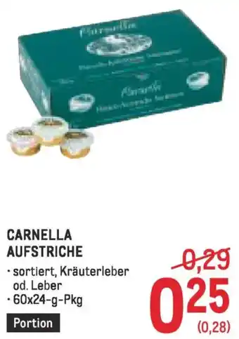 Metro Carnella aufstriche Angebot