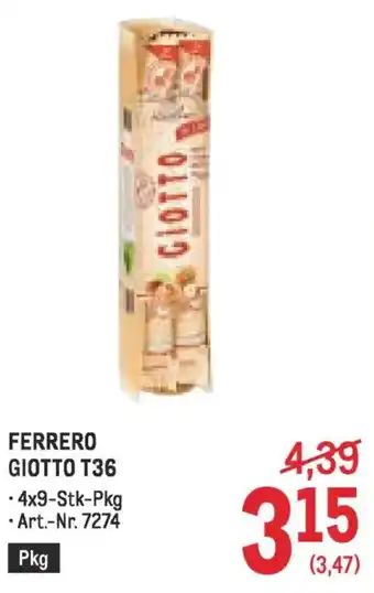 Metro FERRERO GIOTTO T36 Angebot