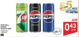 Metro Pepsi cola, zero od. seven up zero Angebot