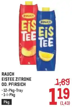 Metro Rauch eistee zitrone od. pfirsich Angebot