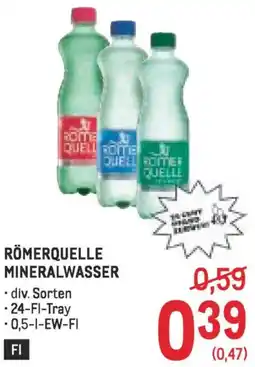 Metro Römerquelle mineralwasser Angebot