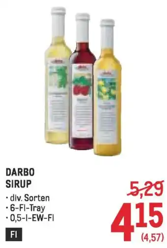 Metro Darbo sirup Angebot