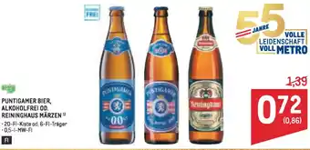 Puntigamer bier, alkoholfrei od. reininghaus märzen