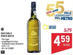 Metro Don pablo porto white Angebot