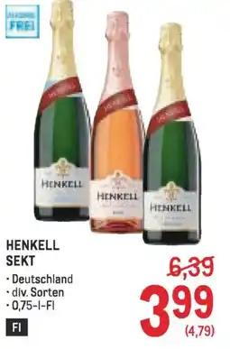Metro Henkell sekt Angebot
