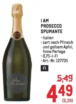 Metro I am prosecco spumante Angebot