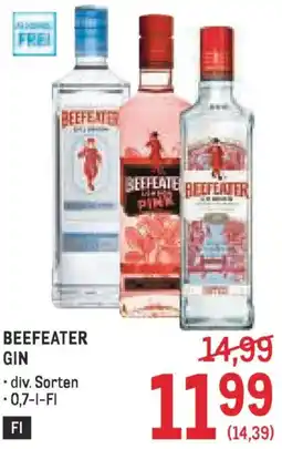 Metro Beefeater gin Angebot