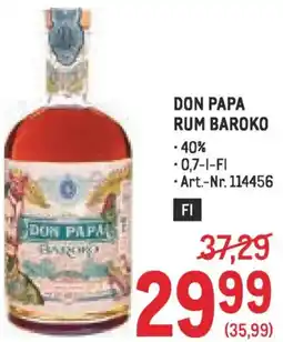 Metro Don papa rum baroko Angebot