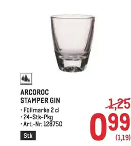 Metro Arcoroc stamper gin Angebot