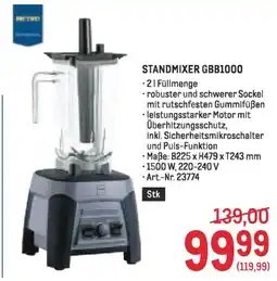 Metro Standmixer gbb1000 Angebot