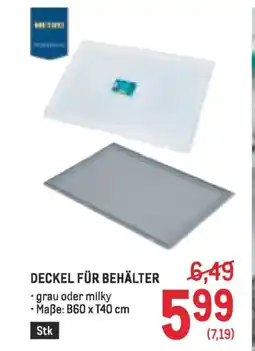 Metro Deckel für behälter Angebot