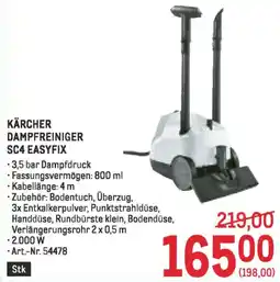 Metro Kärcher dampfreiniger sc4 easyfix Angebot