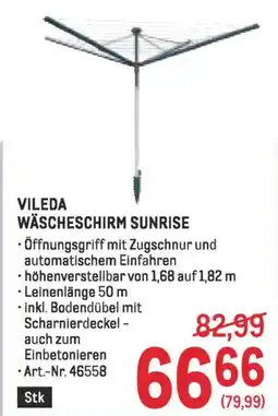 Metro Vileda wäscheschirm sunrise Angebot