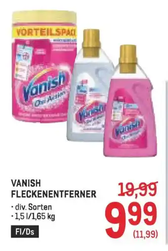 Metro Vanish fleckenentferner Angebot