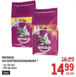 Metro Whiskas katzentrockennahrung Angebot