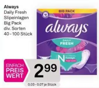 Bipa Always Angebot