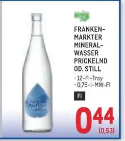 Metro Frankenmarkter Mineralwasser Prickelnd od. Still Angebot