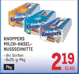 Metro KNOPPERS MILCH-HASEL-NUSSSCHNITTE Angebot