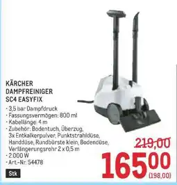Metro KÄRCHER DAMPFREINIGER SC4 EASYFIX Angebot