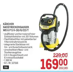 Metro KÄRCHER NASSTROCKENSAUGER WD 6 P S V-30/6/22/T Angebot