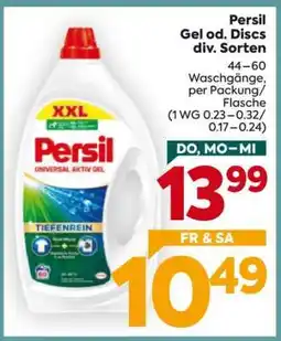 Billa Persil Gel od. Discs div. Sorten Angebot