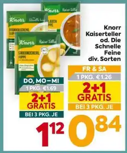 Billa Knorr Kaiserteller od. Die Schnelle Feine div. Sorten Angebot