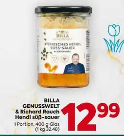 Billa BILLA GENUSSWELT & Richard Rauch Hendl süß-sauer Angebot