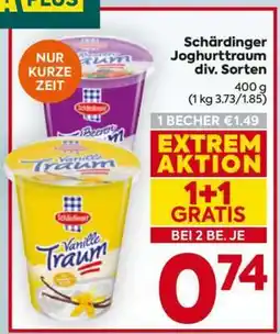 Billa Schärdinger Joghurttraum div. Sorten Angebot