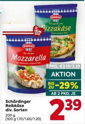 Billa Schärdinger Reibkäse div. Sorten Angebot