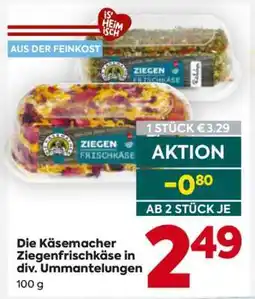 Billa Die Käsemacher Ziegenfrischkäse in div. Ummantelungen Angebot
