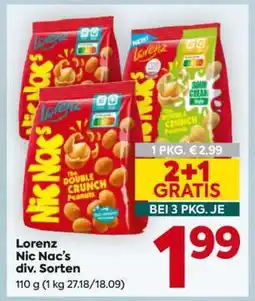 Billa Lorenz Nic Nac's div. Sorten Angebot
