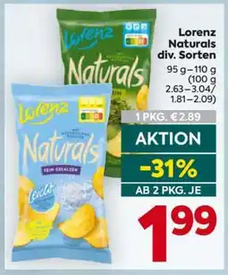 Billa Lorenz Naturals div. Sorten Angebot