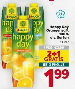 Billa Happy Day Orangensaft 100% div. Sorten Angebot