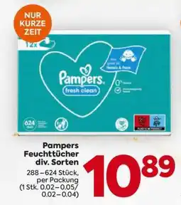 Billa Pampers Feuchttücher div. Sorten Angebot