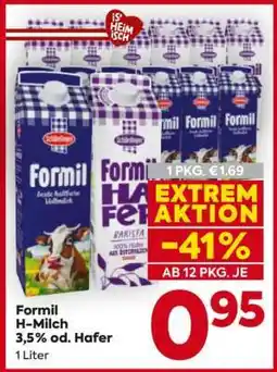 Billa Formil H-Milch 3,5% od. Hafer Angebot