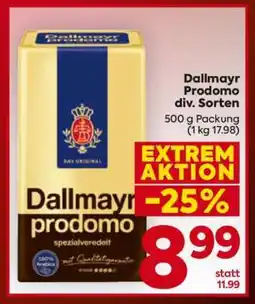 Billa Dallmayr Prodomo div. Sorten Angebot