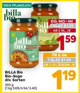 Billa BILLA Bio Bio-Sugo div. Sorten Angebot