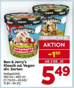 Billa Ben & Jerry's Klassik od. vegan div. Sorten Angebot