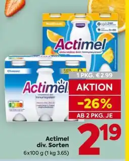 Billa Actimel div. Sorten Angebot