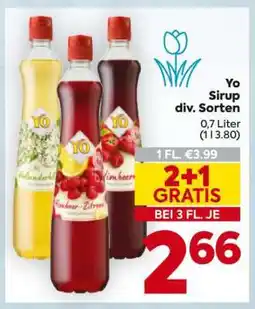 Billa Yo Sirup div. Sorten Angebot